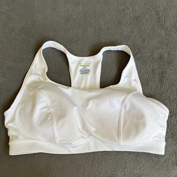 TEK GEAR Sports Bra White Workout Gear Athletic Activewear Women's Size X1 - Picture 1 of 6